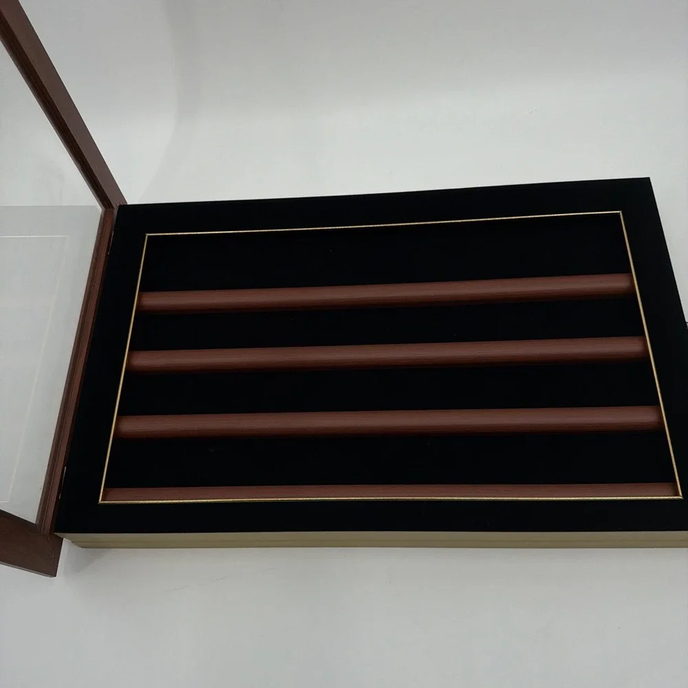 Military Challenge Coin Display Case Wall Mount Cabinet Poker Chips Holder